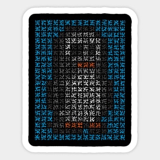 Pixelated Penguin Sticker